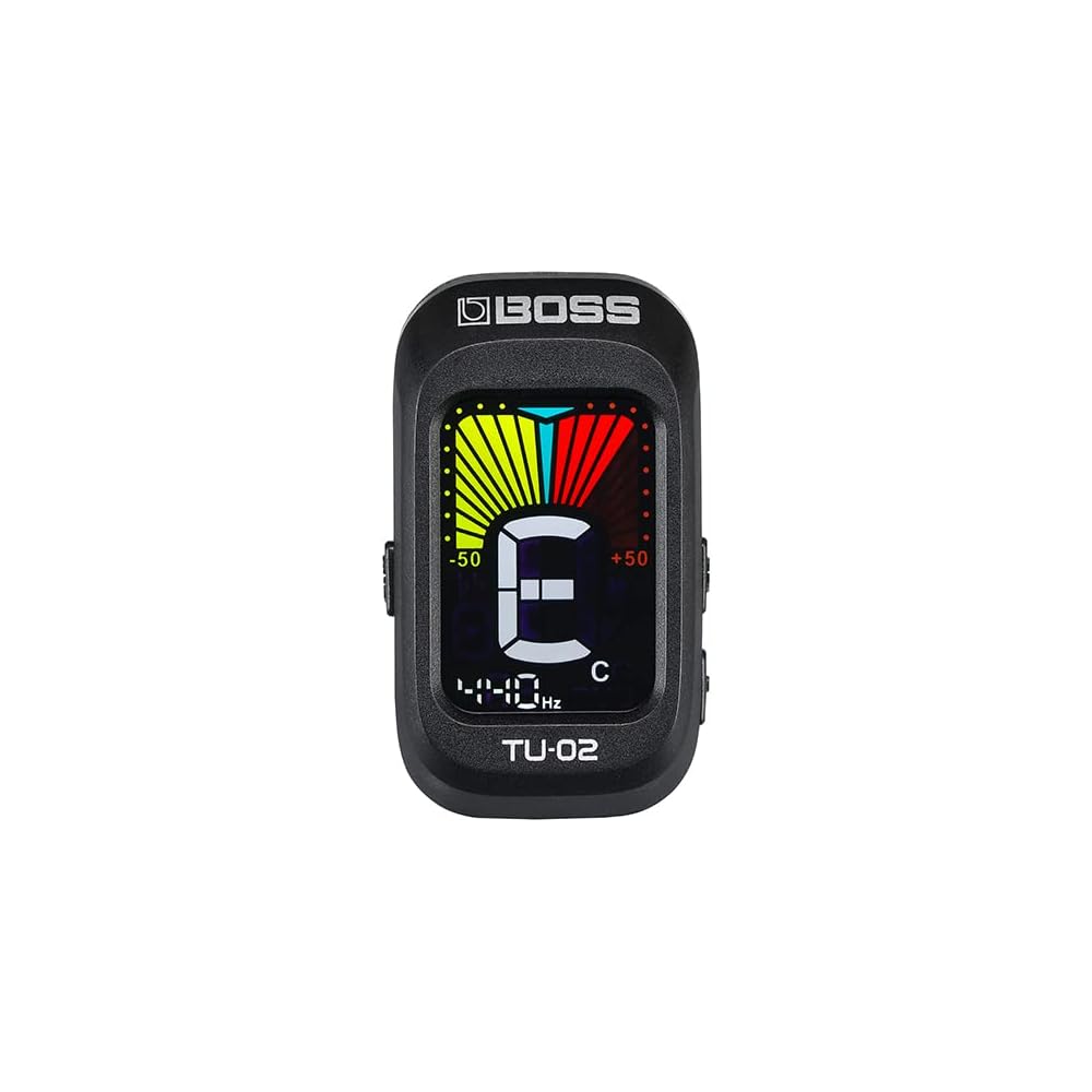 Roland BOSS TU-02 Clip-On Tuner Compact Design Accurate Tuning for Guitar and Bass