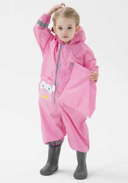 Children's Raincoat One-Piece Boys' Suit Waterproof Girls' Primary School Boys Kindergarten Baby Full-Body 2026 New Model