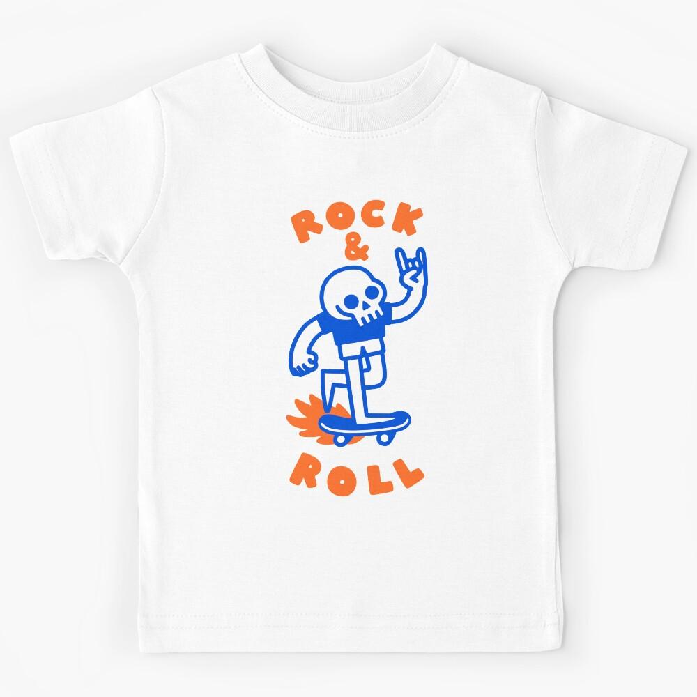 ROCK & ROLL SKULL Kids T-Shirt 120