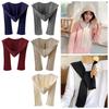 Cozy Hooded Shawl Fashion Knit Shawl Wrap Korean Style Ponchos Shawl  Autumn Spring