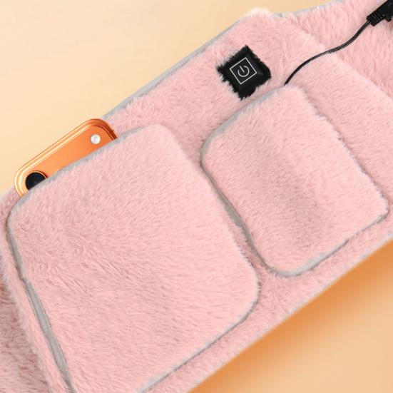 Heating Waist Belt for Women Adjustable Electric Heated Strap 3 Temperature Settings Portable Heat Pad for Back Abdomen Relaxation