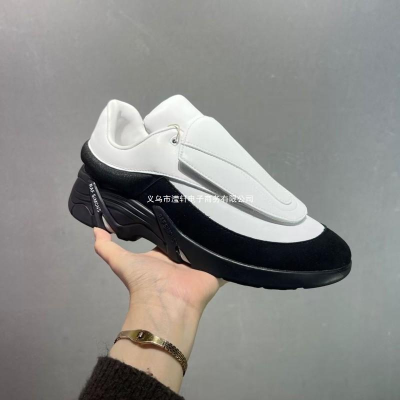 RAF SIMONS Antei Low-Top Comfort Sneakers Men Women Chunky Platform Sole Full Leather Upper Sheepskin Lining