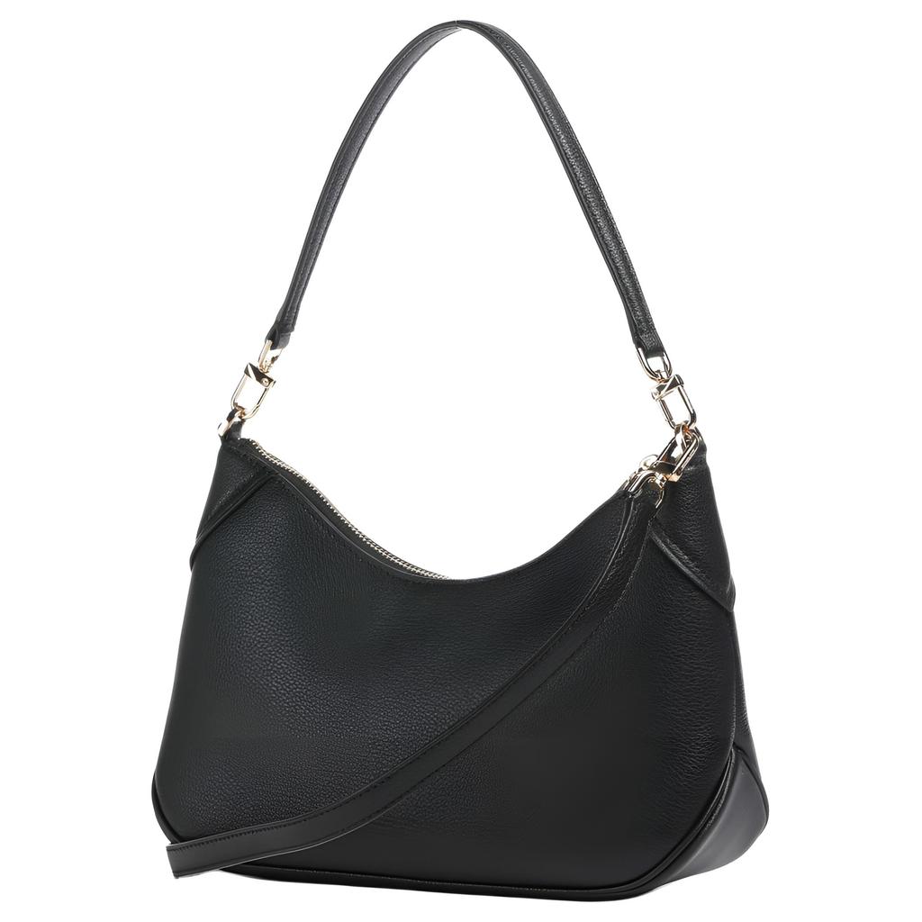 Michael Kors MK Jet Set Zip Closure Leather Shoulder Bag Medium Women shoulder bag Black 32S6GJ6W8L-BLACK