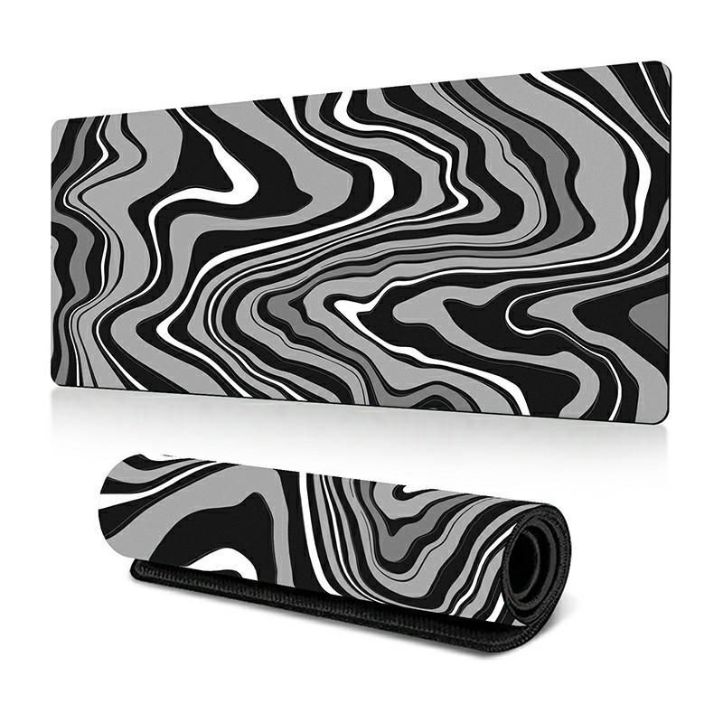 

300 x 700 x 3mm Anti-Slip Desk Mouse Mat Abstract Fluid Pattern Mouse Pad Style T