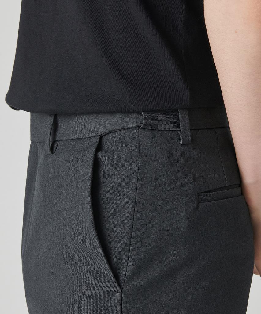 MUSINSA STANDARD Straight Hidden Banding Slacks [Gray]