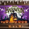 Spooky Decoration Gothic House Halloween Party Banner Photo Prop Material Haunted House Banner For Photo Shoot Costume Party