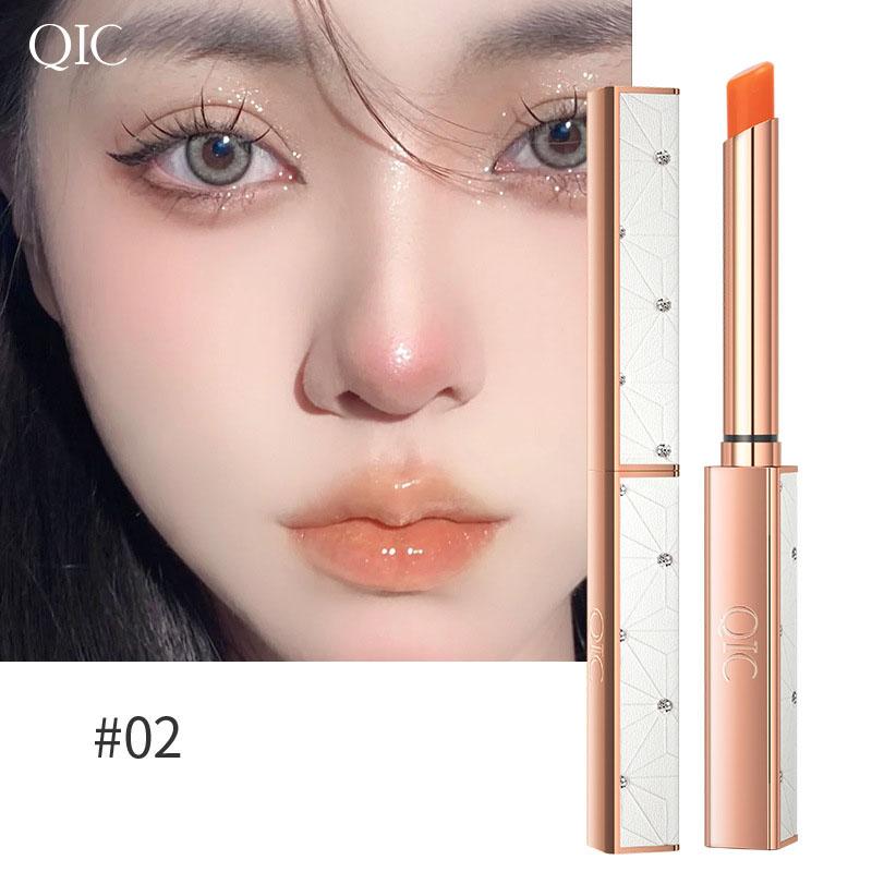 

QIC Small Tube Color Changing Lipstick Moisturizes and Hydrates Fade Lip Lines Lipstick 02#