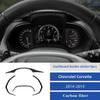 4Pcs Carbon Fiber Dashboard Panel Decor Trim For Chevrolet Corvette C7 2014-