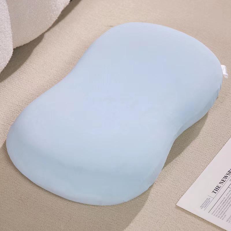 Ice Silk Memory Foam Cat Belly Pillow for Summer – Cervical Support Cushion for Sleep and Office 50*28*9
