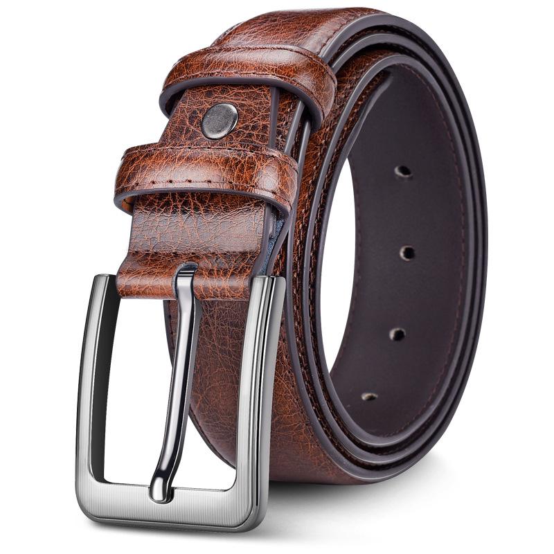 Paul Retro Business Casual Imitation Cowhide Belt - Men's Pin Buckle for Jeans