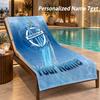 Serviette de Plage Personnalisée avec Texte Olympique Marseille FC Impression Grande Serviette Pour la Maison Salle de Bain Plage