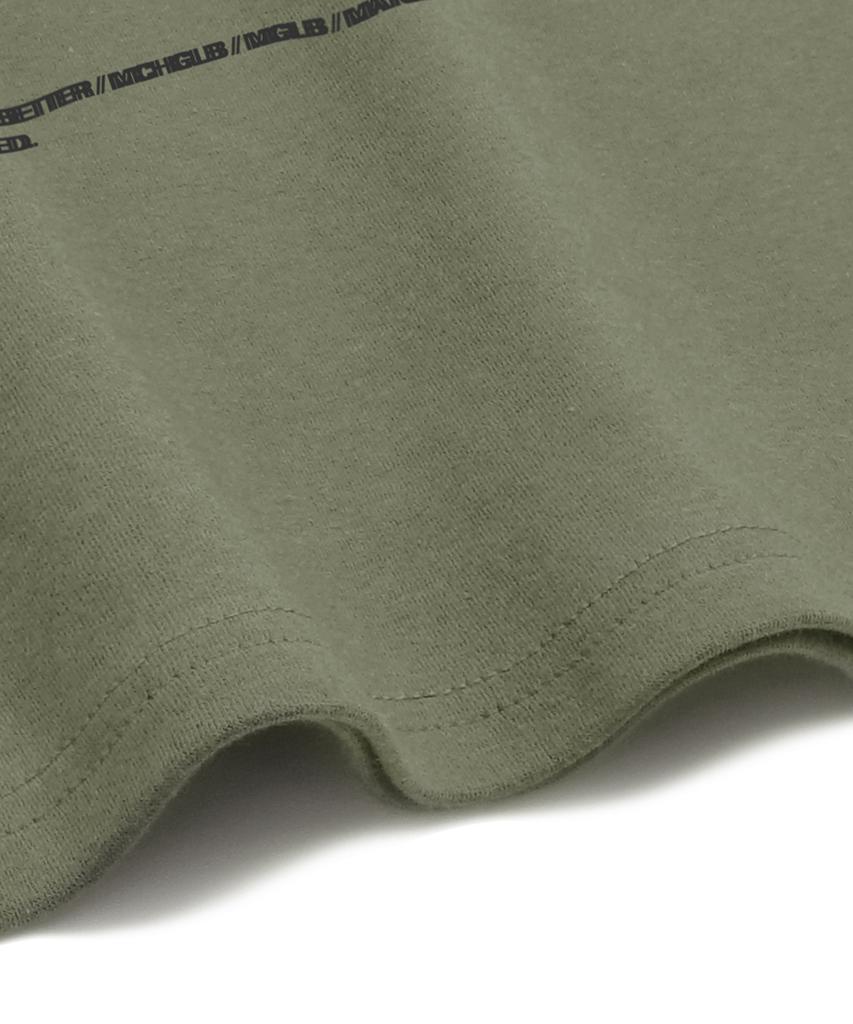 MATCHGLOBE Peaches Slim Stretch Long Sleeve Tee (Khaki)