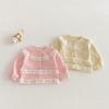 2026 Girls' Lace Jacket: Stylish Korean Spring Long Sleeve Top for Trendy Kids