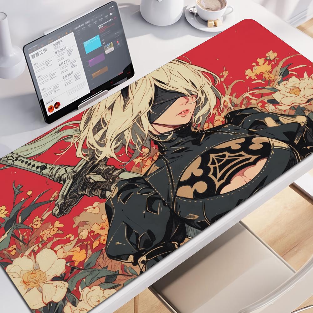 Game Nier Automata Grote Meerdere Maten Muismat Pc Computer Game 2b Muismat Toetsenbord Bureau Matten Kantoor Rubber Antislip Muismat