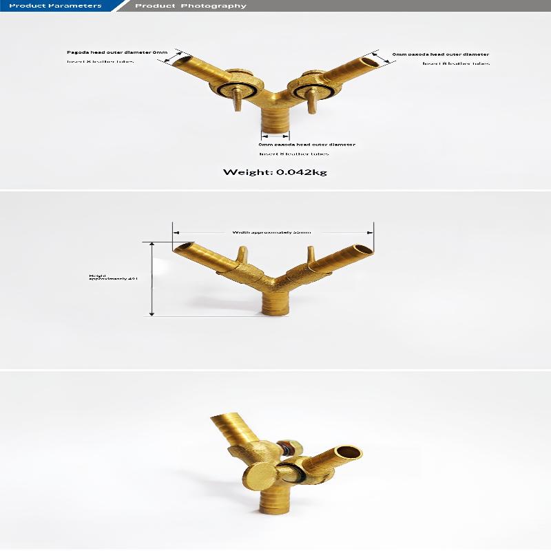 1 PCS Fit Hose Inner Diameter 8mm 10mm Barbed Y 3 Ways Brass Shut Off Valve Gas Valves For Fuel Air Gas