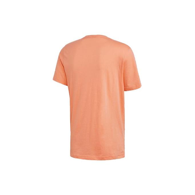 Adidas Originals Trefoil Logo Casual Sports Breathable Moisture-Wicking Round Neck Short Sleeve T-Shirt Men T-Shirts Pink FM9963