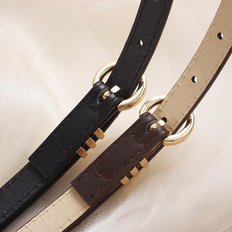 Women's Retro Slimming Leather Belt - High-End, Simple, Decorative Waist Belt for Jeans