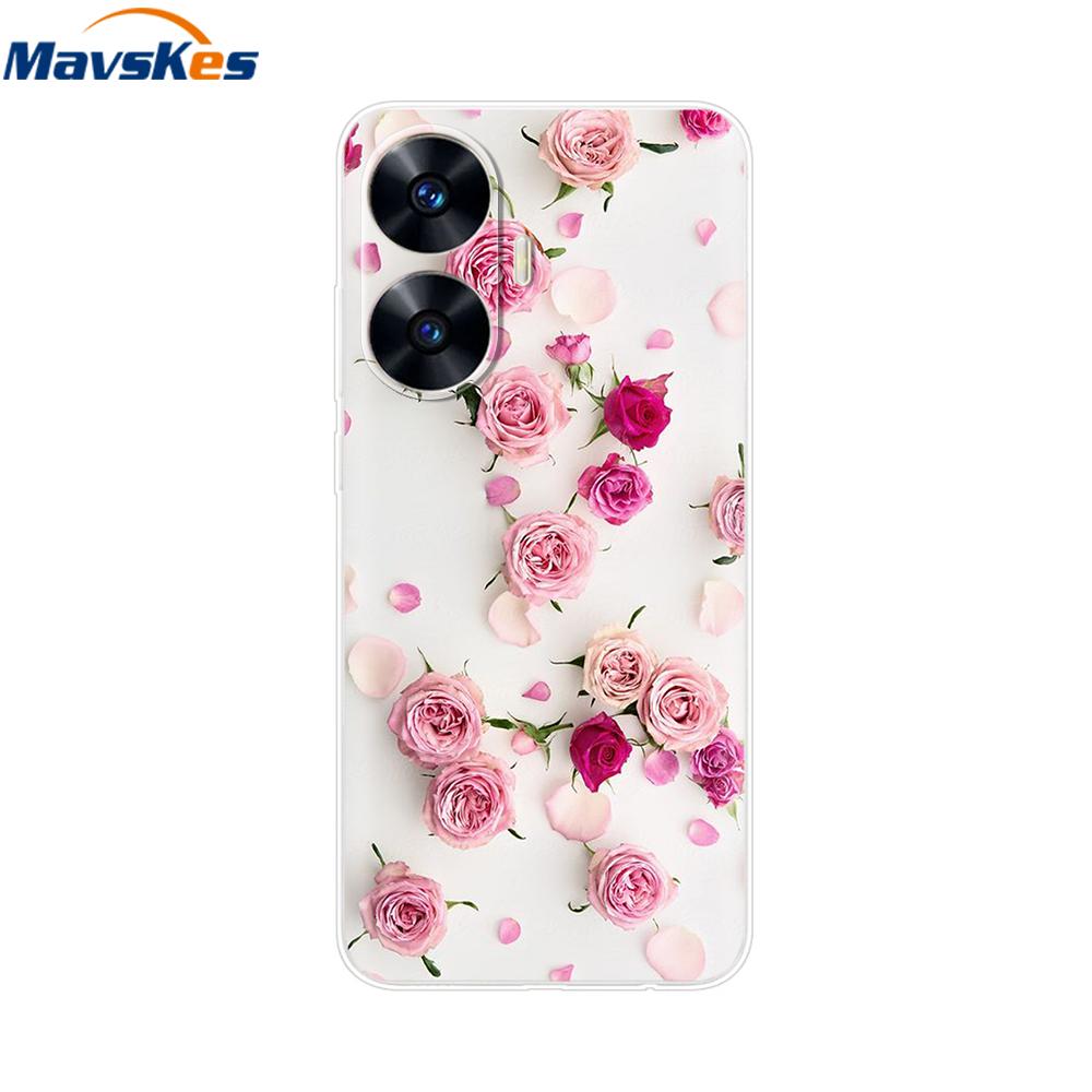 For Realme C55 4G Case C 55 Transparent TPU Soft Silicone Cover For OPPO Realme C55 RealmeC55 6.72 Inch Back Cases Phone Bumper