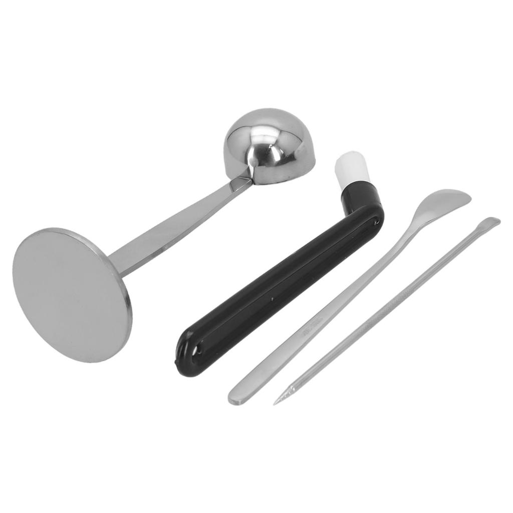 As Show Coffee Tamper Coffee Accessory Set For Brewing Portable Coffee Tools Sleek Design Nylon Cleaning Brush