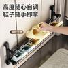 2025 New Plastic Folding Shoe Rack, Shoe Storage Free Installation, Slipper Storage Wall Double-layer Hanger