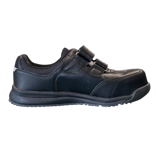 Nissin Rubber Hyper V #233 Work Shoes, JSAA Class A Compliant, Toe Cap, Slip-Resistant, Oil-Resistant, Black, Size 26.0 cm, 3E