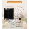 Interchangeable Circular Knitting Needle Set, 9 Pairs OfCircular Knitting Needle Set, 3 To 8mm Metal Knitting Needles Set with Ergonomic Handles