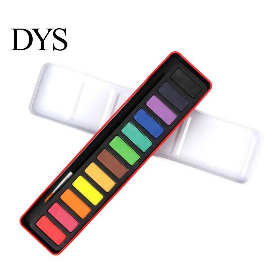 Washable Art Paint for Kids Portable Watercolor Set, Durable Solid Gouache Pigments, Fine Professional Palette Sketching Powder Supplies, Illustration