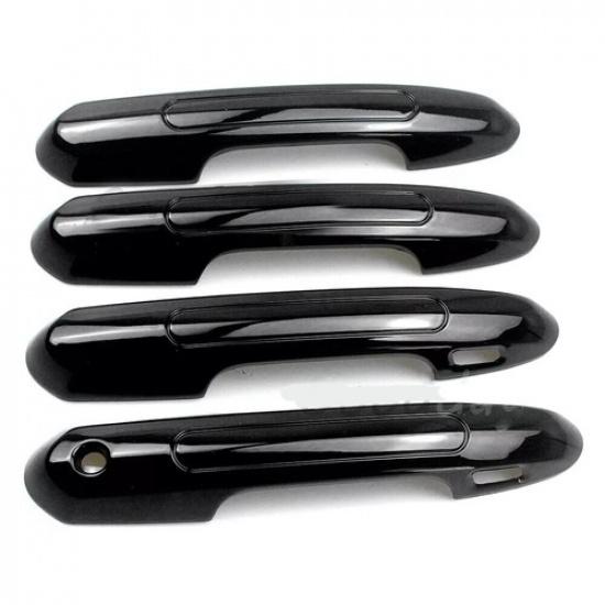For Toyota Highlander - Gloss Black Style Side Door Handle Cover Trim