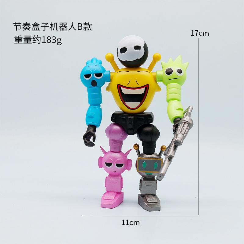 17cm Game Sprunki Assemble Robot Action Figures Model Desktop Ornaments Decoration Dolls Kids Toys Christmas Party Gifts