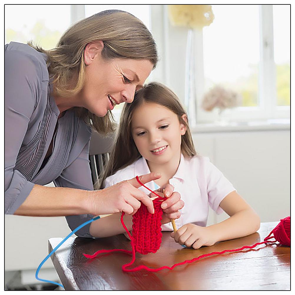 18 Size Circular Knitting Needles 100cm Crochet Hooks Set Tube Bamboo Knitting Needles Craft Circular Sewing Tools