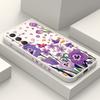 Purple Charm Tulip Phone Case For Samsung Galaxy A37 A57 Liquid Silicone Cover