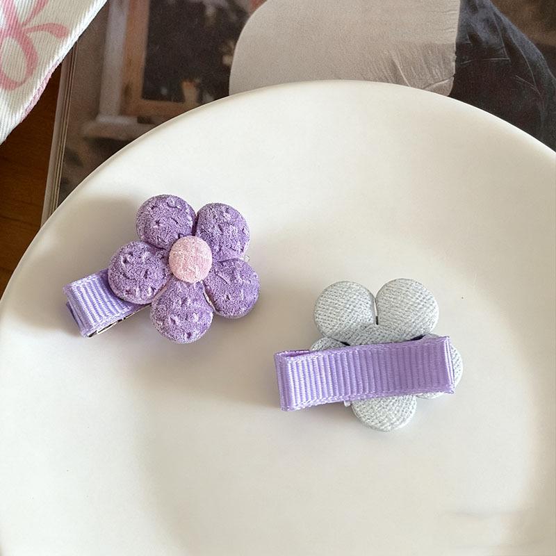 Adorable Hair-Friendly Fabric Hair Clip for Baby Girls - Perfect for Thin Hair & Cute Bangs