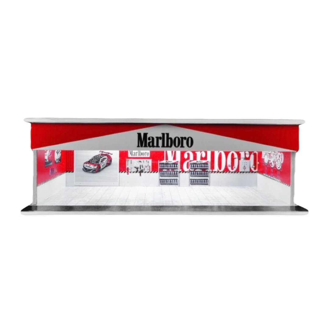 

Небрендований продукт Moreart garage Marlboro специфікація pit MO914107 модель діорама marlboro 1/64 продукт, [продукт] червоний