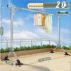 OIMG Telescopic Stainless Steel Clothes Rack