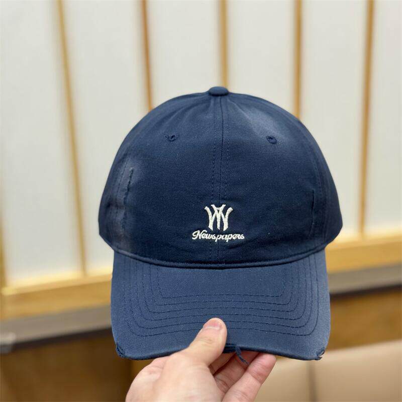 Frühling und Sommer Gewaschene Nische Buchstabe Weiches Oberteil Baseballkappe Damen Einfach Amerikanische Straßenkappe Herren