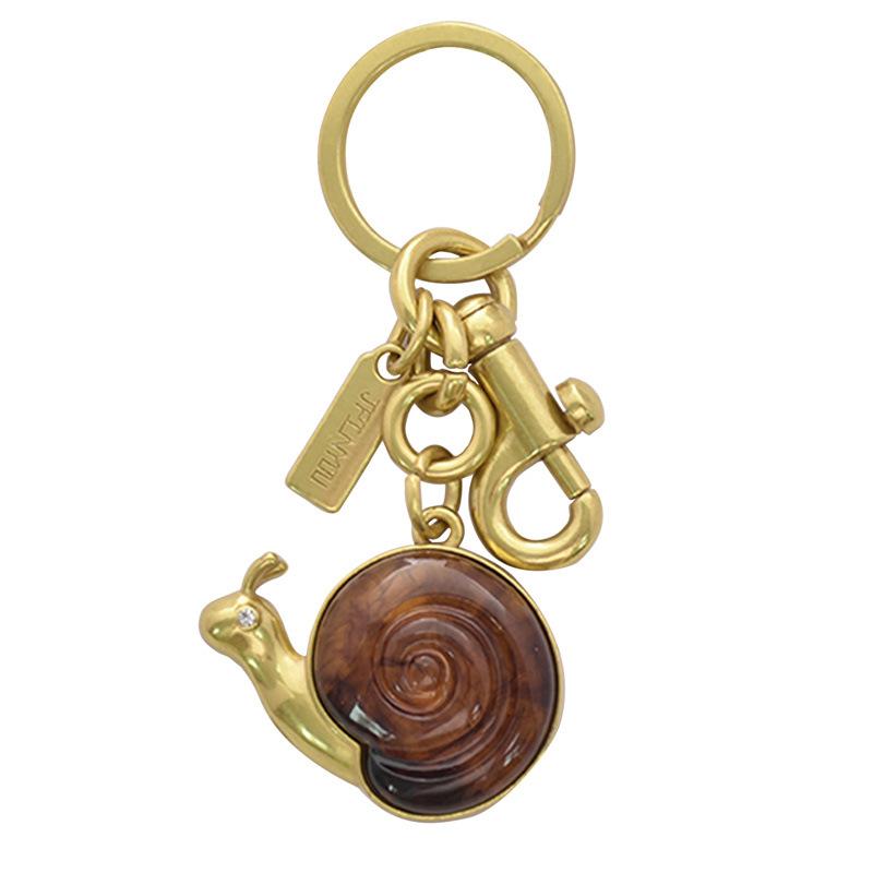 Porta-Chaves de Caracol, Pingente de Bolsa, Acessório de Bolsa Feminina, Pingente de Chaveiro de Carro Exquisito