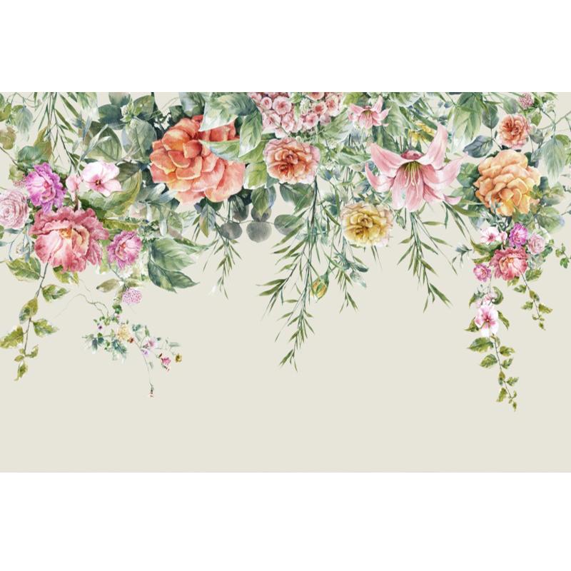 Wallpaper 3d Fashion Vintage Hand-Painted Flowers Murals Living Room Bedroom Pastoral Style Wall Papers For 3d Home Decor