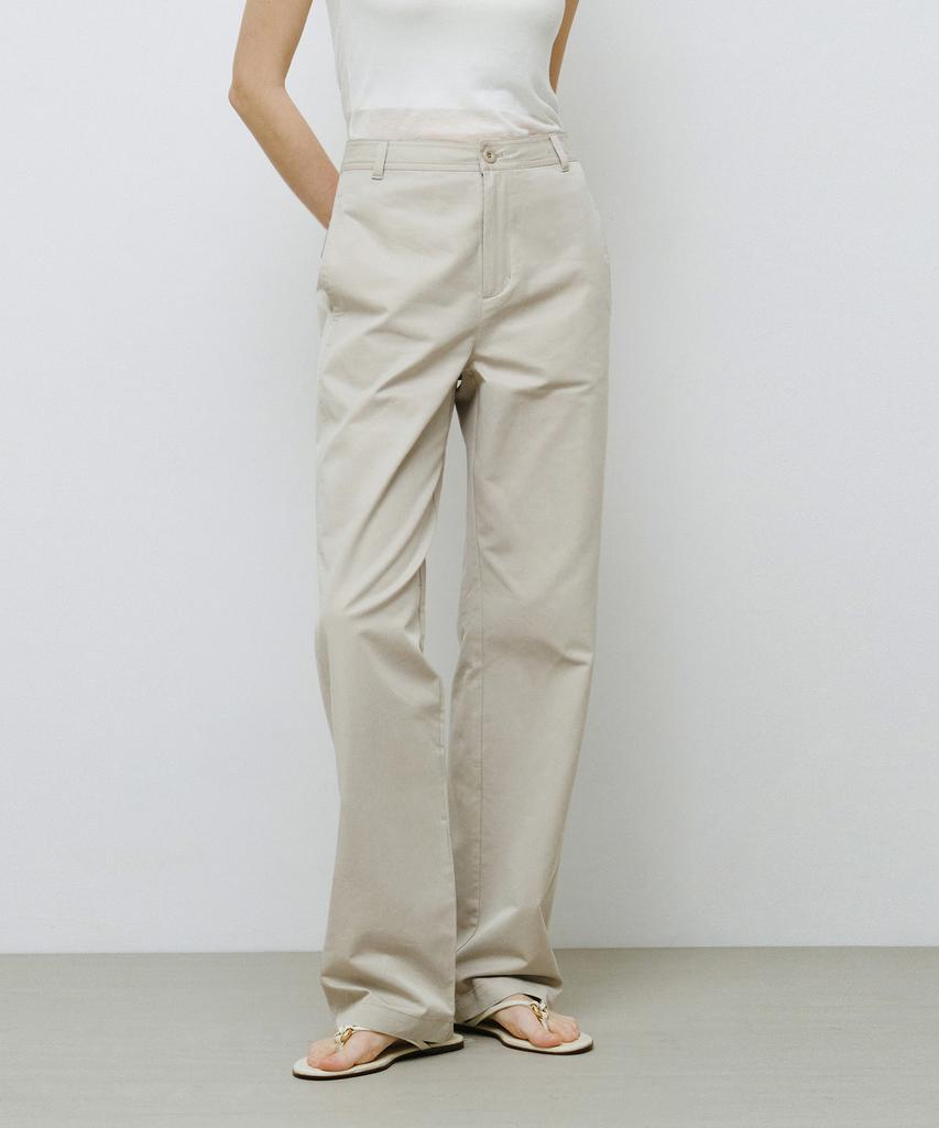 MONGDOL Button Pocket Straight Pants Beige Mdpt078Beige