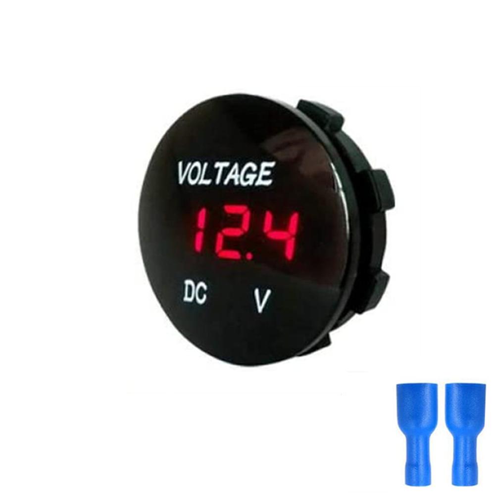 DC 10V-30V Digital Voltage Meter Car Motorcycle Voltmeter Voltage Tester for Car Auto Motorcycle ATV Boat 12V 24V Waterproof