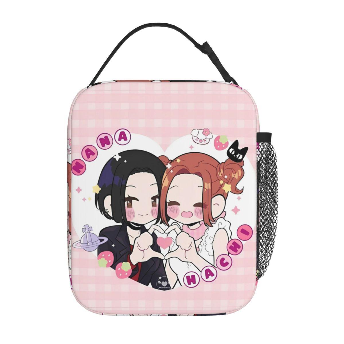 Nana Osaki Comics Insulated Lunch Bags Thermal Bag Reusable Leakproof Tote Lunch Box Food Bag Beach Picnic One Size