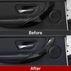 BBJT8 For BMW F30 F31 F34 3GT F32 F33 F36 (2012-2020) Door Handrail Panel Cover Car Trim Accessories, Carbon Fiber ABS Sticker