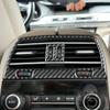 Carbon Fiber Car Accessories Rear Air Vent Interior Trim Cover Soft Sticker For BMW 7 Series F01 730li 740li 750li 2009-2014