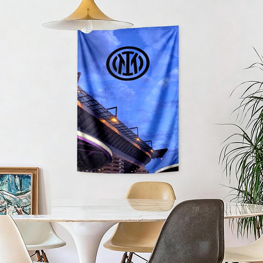 Inter Milan Wall Decor Tapestry Art For Pet Memorial Birthdaywedding Party Backdrop Family Gift