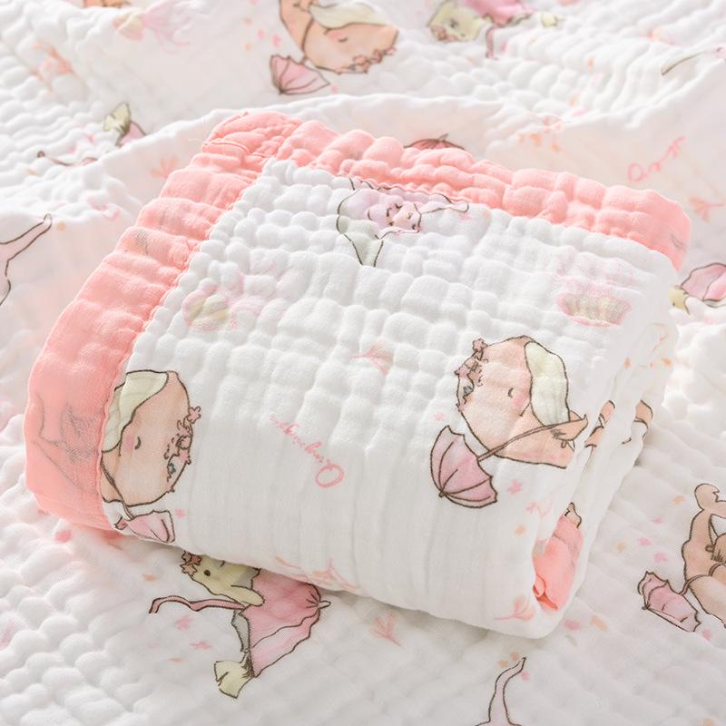 Class A Newborn Bath Towel - Pure Cotton, 6-Layer Gauze, Quick-Dry, Highly Absorbent