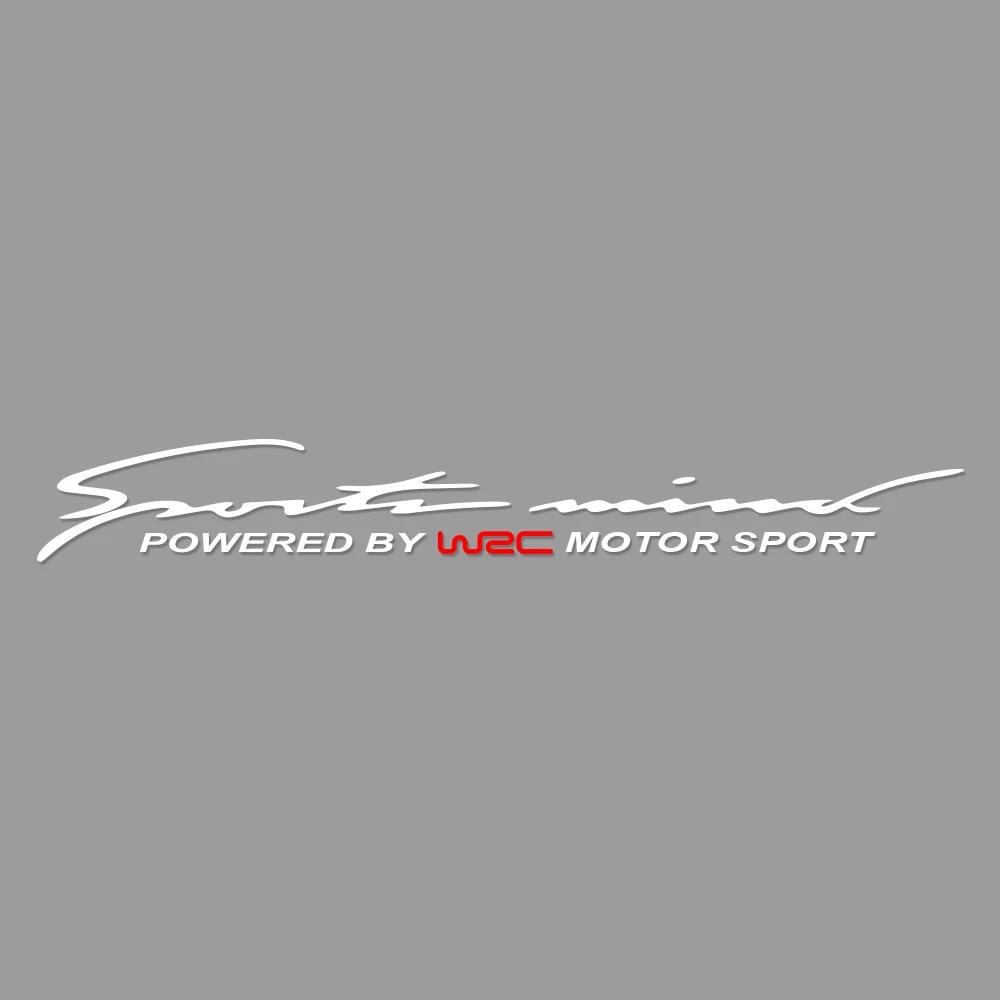Car Front Rear Windshield WRC Sticker For Kia Sportage Ford Fusion Lexus RX Jeep Renegade Universal Decor Decal Auto Accessories 1PC