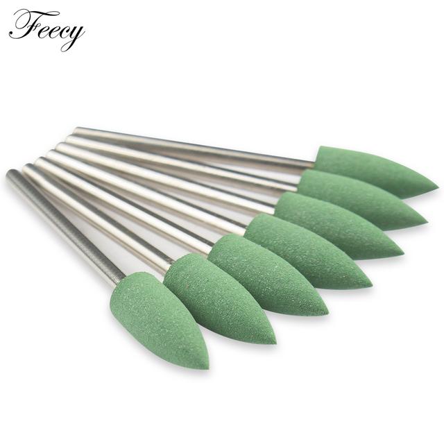 

7 шт. фрезы для маникюра силиконовые сверла для ногтей для маникюрной машины фрезы для удаления гель-лака буферные файлы