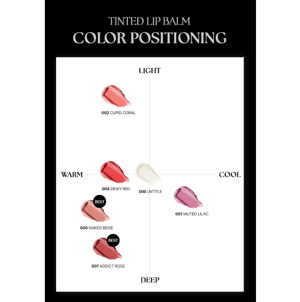 MUZIGAEMANSION New Tinted Lip Balm Hydrating Sheer Color Lip Care 6 Shades