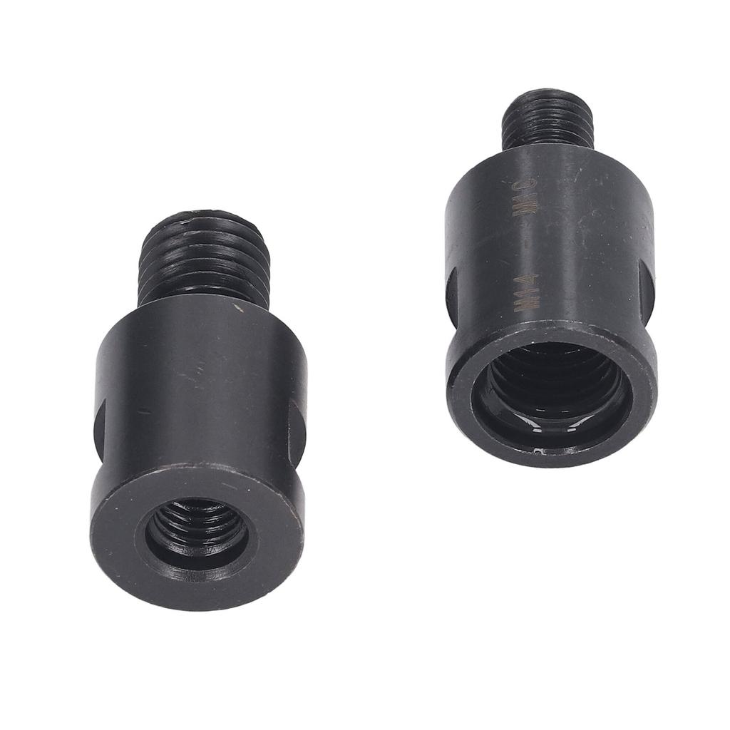 2PCS Thread Drill Bit Converters M10 to M14 and M10 to M14 Thread Shaft Converter Tool for Hole Opener Angle Grinder