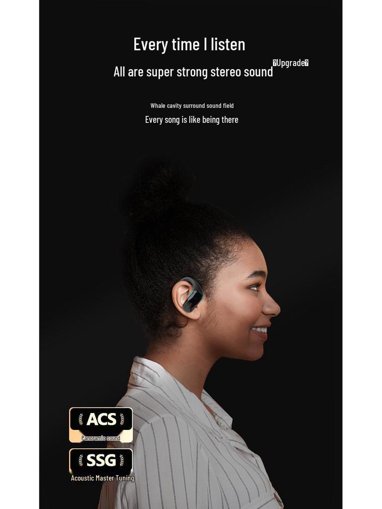 Sport Bluetooth TWS Ear-hook Earphones: Sweatproof, In-ear, HiFi Sound