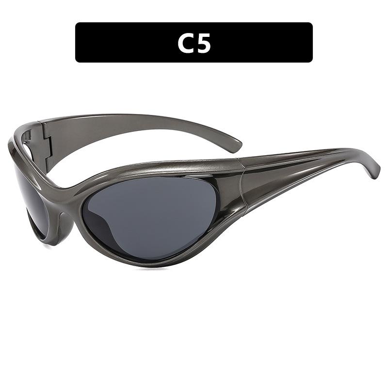 

Футуристические спортивные солнцезащитные очки Y2K: 2024 Горячий Панк Велосипедный Стиль As pictured